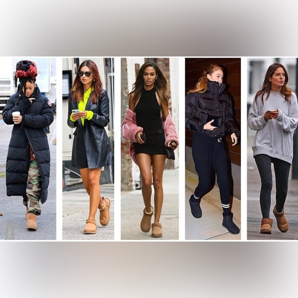 UGG Black Ultra Mini Classic Boot In Samba Red Tonal Size 6 - Picture 7 of 16